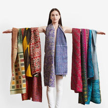 Wild Orchid Kantha Scarf - India