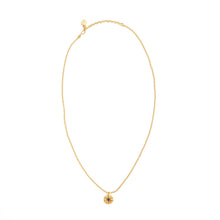 Gold Bead Necklace with Lapis Star - Afghanistan/India