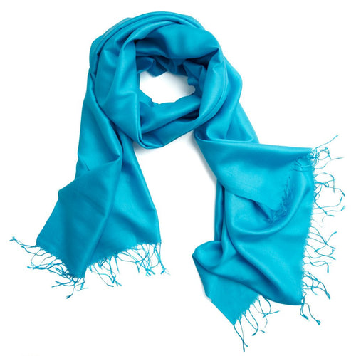 Turquoise Silk Scarf - Afghanistan