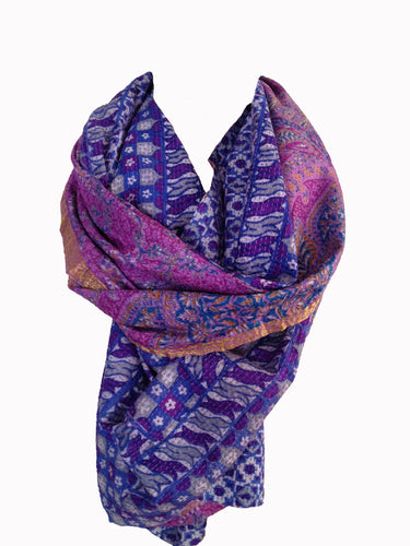 Wild Orchid Kantha Scarf - India
